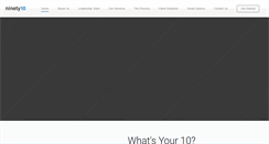 Desktop Screenshot of ninety10.com